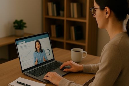 Healthcare professional using Impact Learning Express for HPCSA CPD