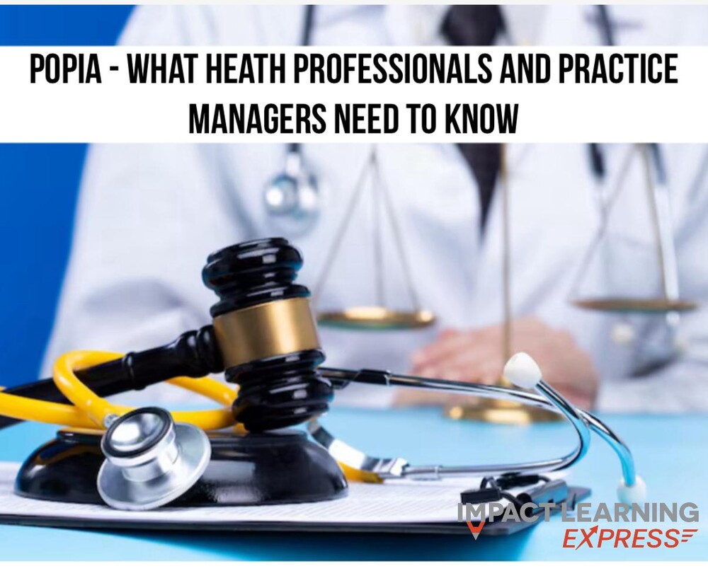 POPIA – What Health Professionals and Practice Managers should know