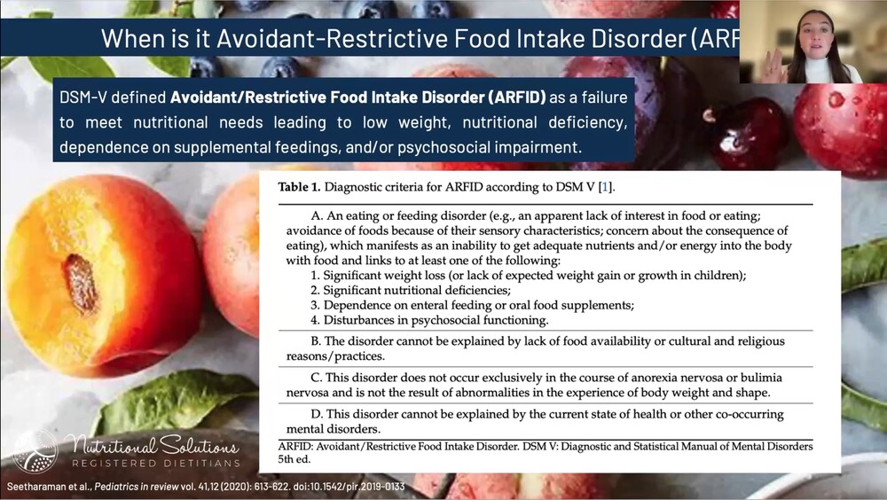 Beyond Picky Eating: Recognising and managing ARFID in children – a practical nutrition approach

